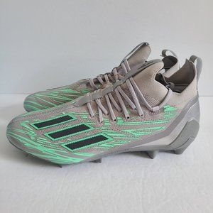 NEW Adidas Primeknit Flash Football Cleats IG9583 Size 14 Gray Green
